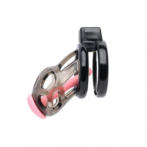 Gladiator Size 1 Soft Cock Cage with Pussification Plug - Male Chastity