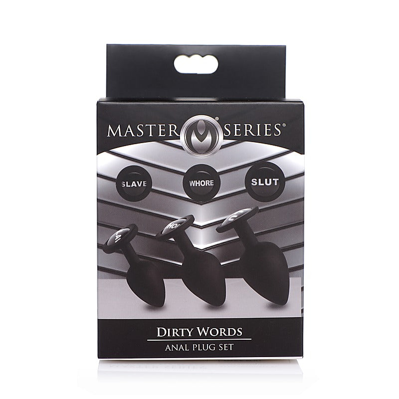 Dirty Words Anal Plug Set by XR Brands - Butt Plugs