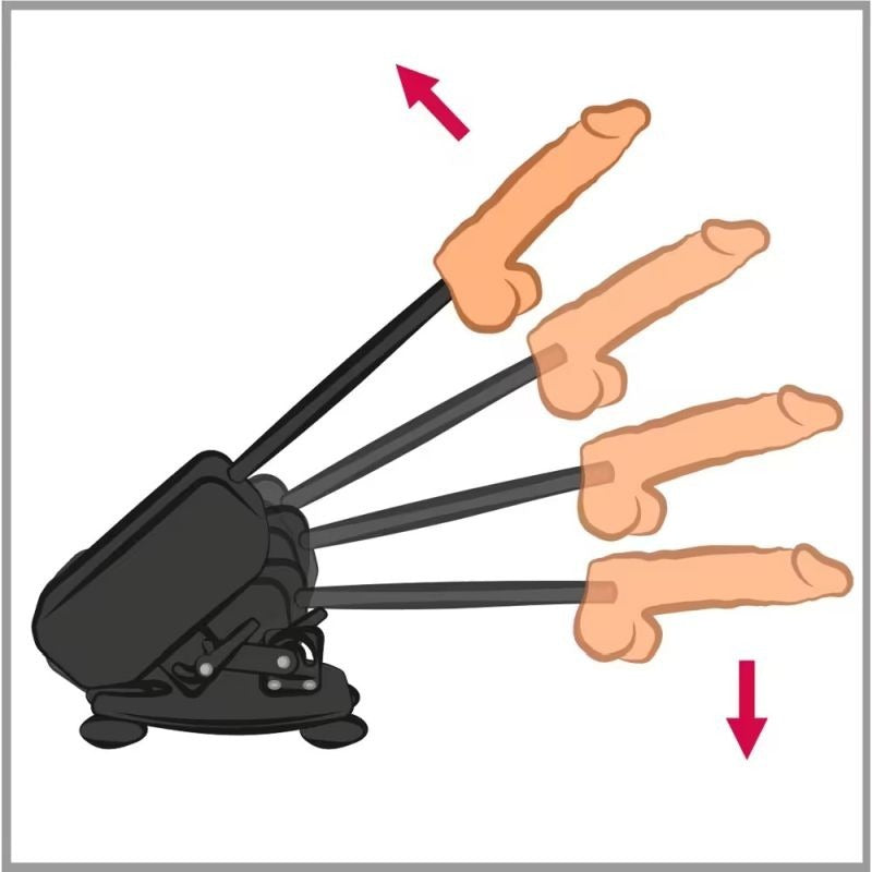 Deluxe Sex Machine with Remote Control and Accessories - Sex Machines