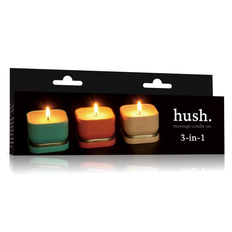 Hush Massage Candle Set by Lovetoy - Massage Oils and Lubricants