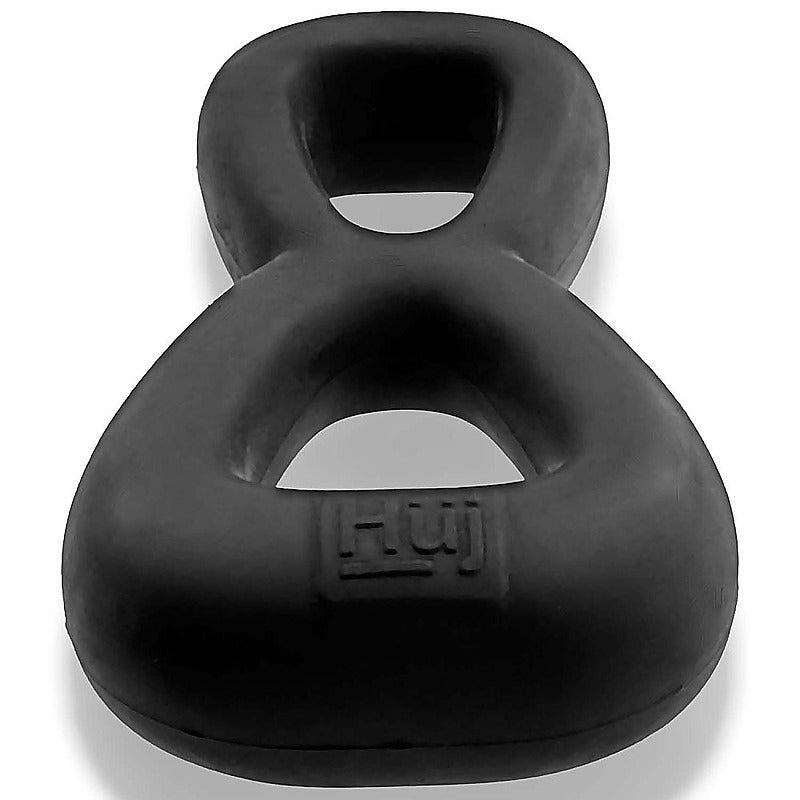 Boomerang Double Cockring Ball Stretcher by Hunkyjunk - Ball Stretchers and Crushers