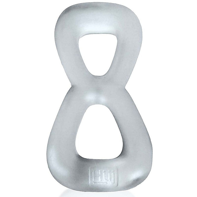 Boomerang Double Cockring Ball Stretcher by Hunkyjunk - Ball Stretchers and Crushers