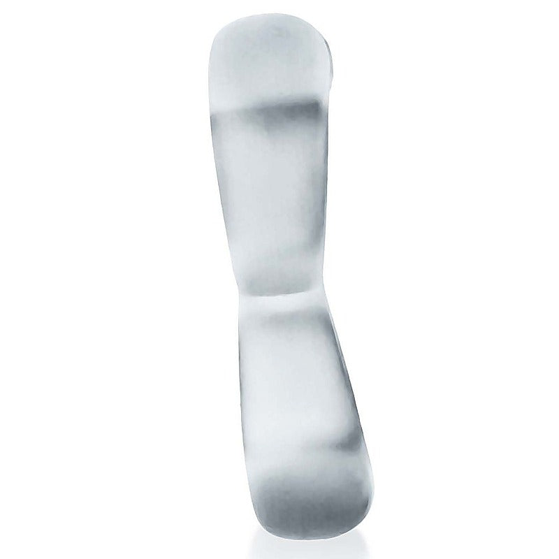 Boomerang Double Cockring Ball Stretcher by Hunkyjunk - Ball Stretchers and Crushers