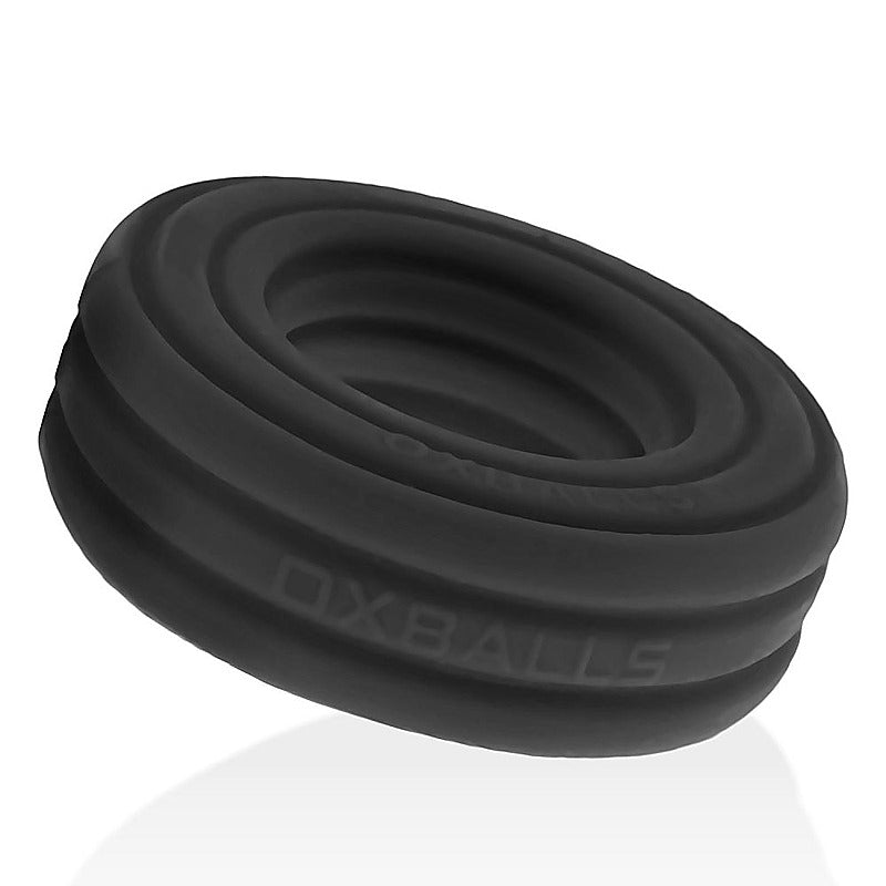 Roto Grooved Gripper Ribbed Cockring by Hunkyjunk - Stretchy Cock Rings