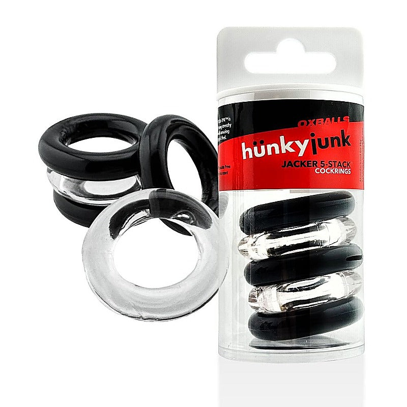 Jacker Stack Strong Cock Ring by Hunkyjunk - Cock Ring Sets