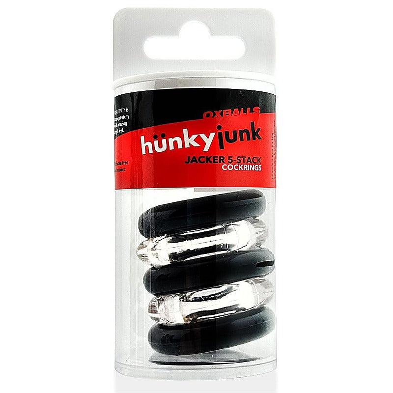 Jacker Stack Strong Cock Ring by Hunkyjunk - Cock Ring Sets