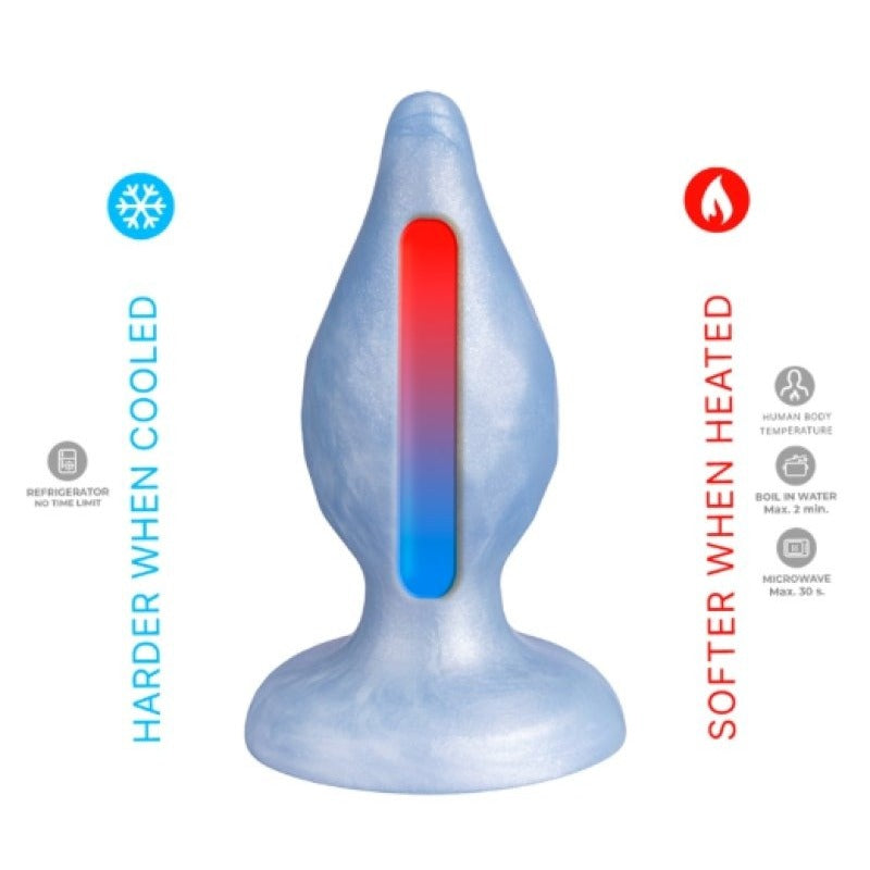 Slixed Diamond Fantasy Liquid Silicone Anal Plug - Butt Plugs