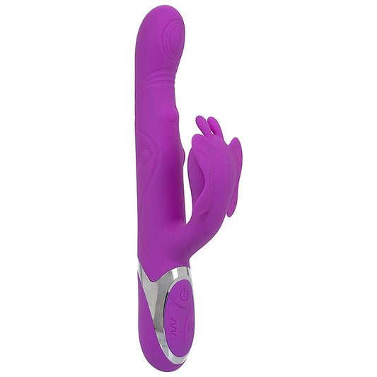 Enchanted Throbbing Butterfly Rabbit Vibrator by CalExotics - Rabbit Vibrators