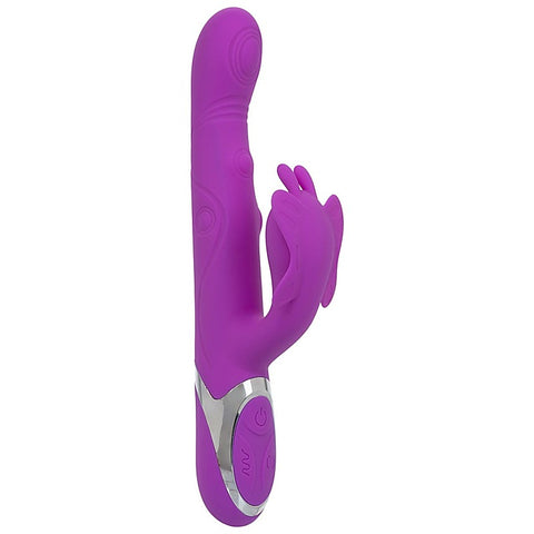 Enchanted Throbbing Butterfly Rabbit Vibrator by CalExotics - Rabbit Vibrators