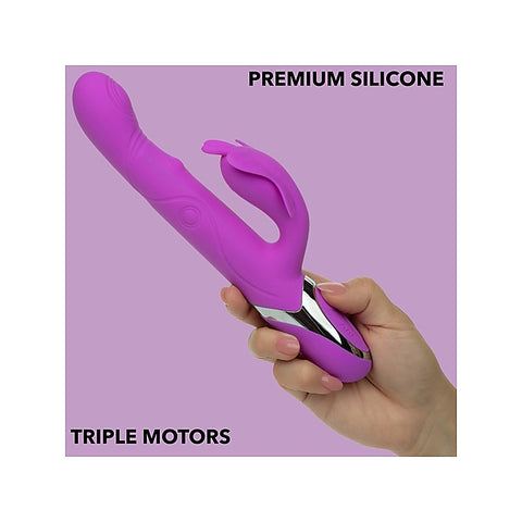 Enchanted Throbbing Butterfly Rabbit Vibrator by CalExotics - Rabbit Vibrators