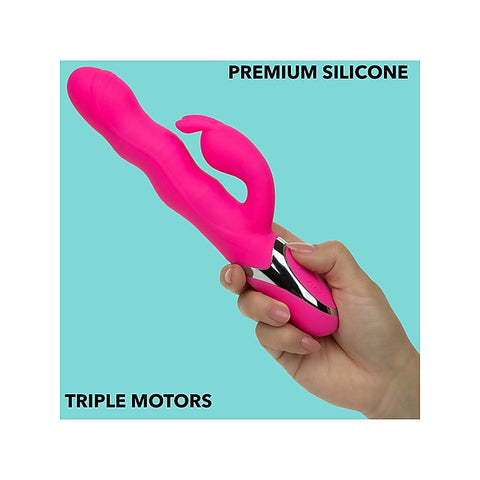 Enchanted Wave Action Bunny Rabbit Vibrator by CalExotics - Rabbit Vibrators