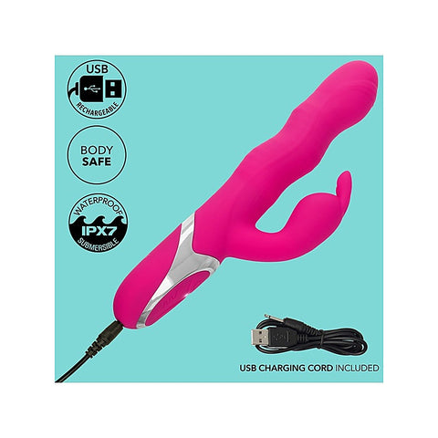 Enchanted Wave Action Bunny Rabbit Vibrator by CalExotics - Rabbit Vibrators