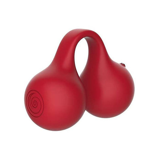 Snail TWINN Finger Vibrator Cherry NO APP by Svibe - Finger and Tongue Vibrators
