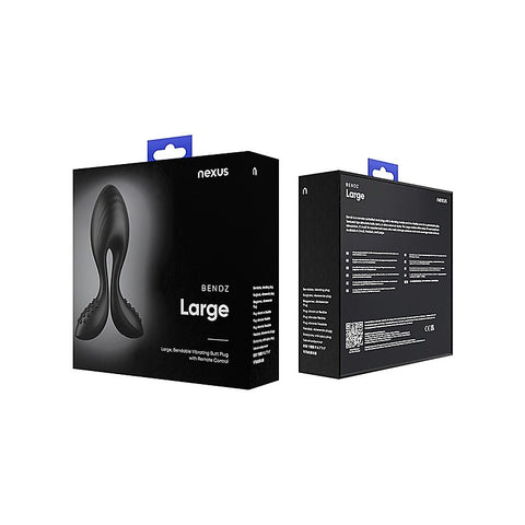 Bendz Bendable Vibrating Butt Plug Black by Nexus Sex Toys - Butt Plugs