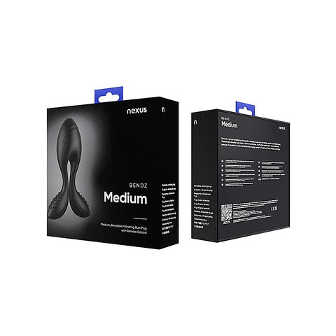 Bendz Bendable Vibrating Butt Plug Black by Nexus Sex Toys - Butt Plugs