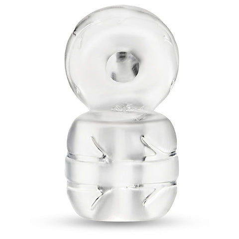 B-Vibe Strech-Tech Double Barrel Cock Ring & Ball Stretcher - Stretchy Cock Rings