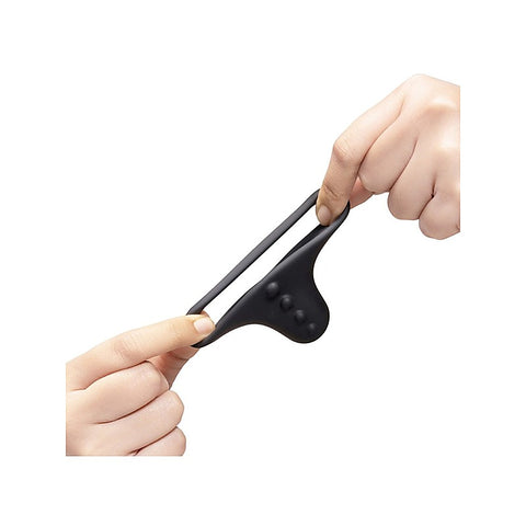 B-Vibe Flex Ring Shaft Silicone Cock Ring & Ball Stretcher - Stretchy Cock Rings