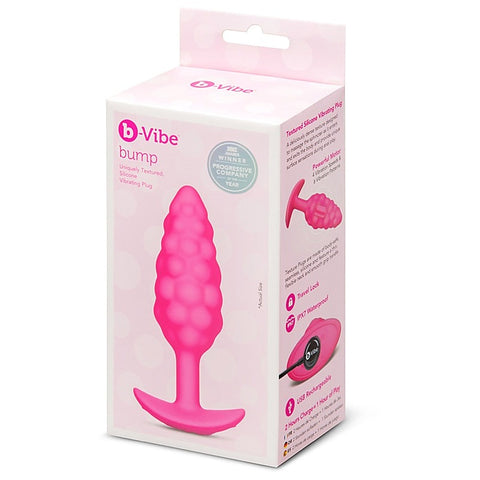 Bump Texture Vibrating Butt Plug by B-Vibe - Butt Plugs