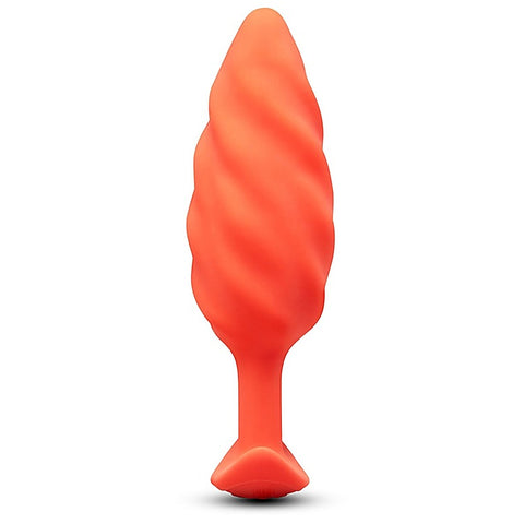 Swirl Texture Rechargeable Anal Plug by B-Vibe - Butt Plugs