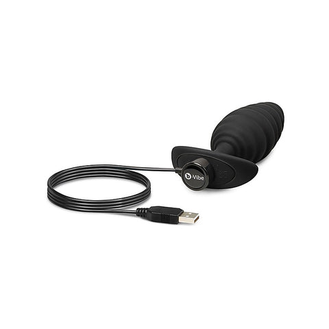 Twist Texture Vibrating Anal Plug by B-Vibe - Butt Plugs