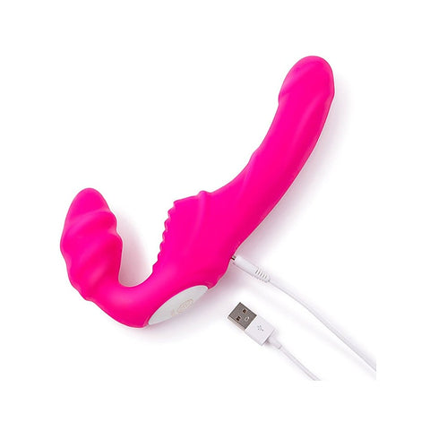 Remote Control Strapless Strap-On Vibrator by Together - Strap On Sextoys