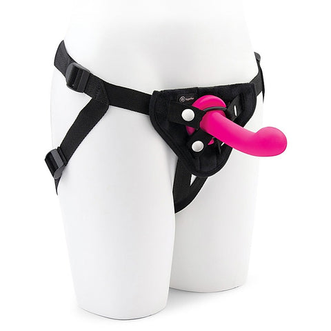 Pop 5.5 Inch Silicone Dildo and Harness Set by Together - Strap On Sextoys