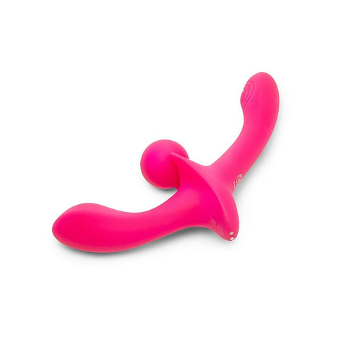 Double Tap Vibrating Strapless Strap-On Set by Together - Strap On Sextoys