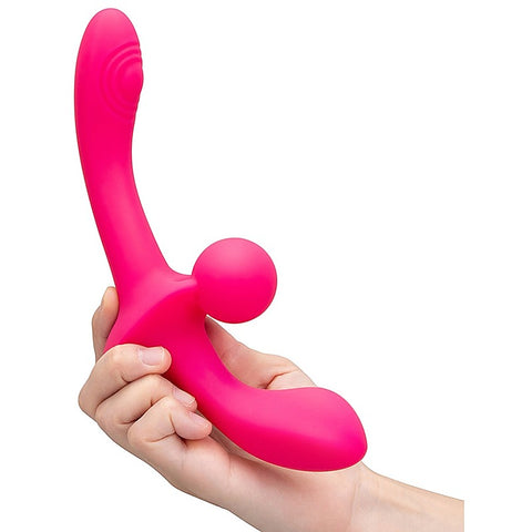 Double Tap Vibrating Strapless Strap-On Set by Together - Strap On Sextoys
