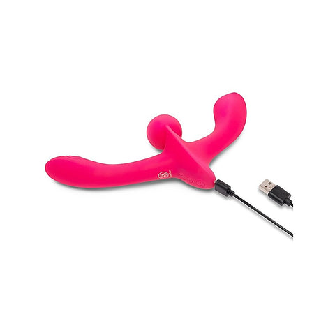 Double Tap Vibrating Strapless Strap-On Set by Together - Strap On Sextoys