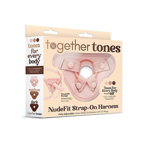NudeFit Adjustable Unisex Strap-On Harness Set by Together - Strap On Sextoys