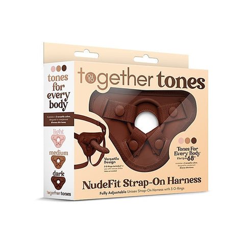 NudeFit Adjustable Unisex Strap-On Harness Set by Together - Strap On Sextoys