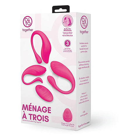 Menage A Trois Remote Control Orgy Egg Set by Together - Love Eggs and Kegel Exercisers