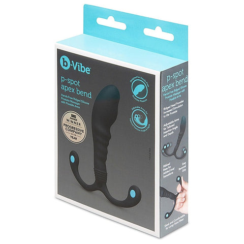 P-Spot Apex Bend Ridged Prostate Massager by b-Vibe - Prostate Toys