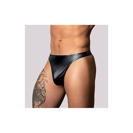 Male Power Liquid Onyx 2.0 Wet Look Thong by Magic Silk - His Fetish