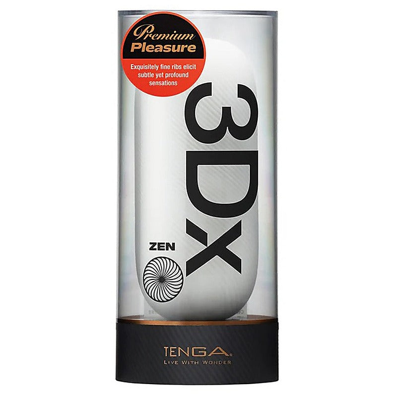 3Dx Zen Reversible Ribbed Stroker by Tenga - Masturbators and Strokers