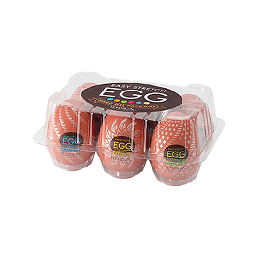 Egg Hard Gel 6 Pack Firm Texture Strokers by Tenga - Masturbators and Strokers