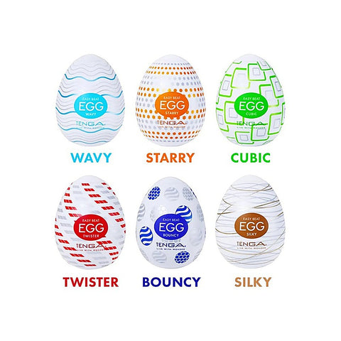 Egg Variety Pack Standard Textured Strokers by Tenga - Masturbators and Strokers