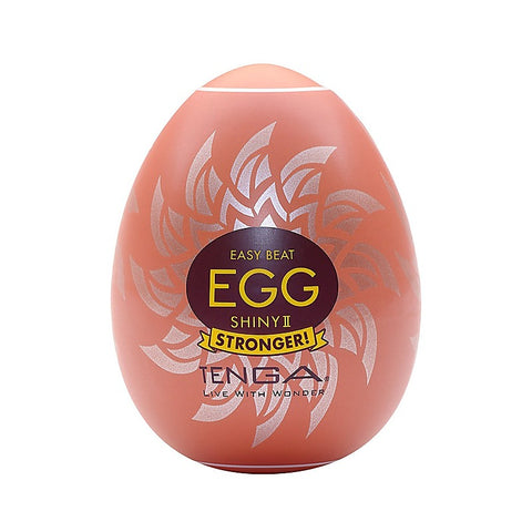Egg Shiny II Firm Edge Textured Stroker by Tenga