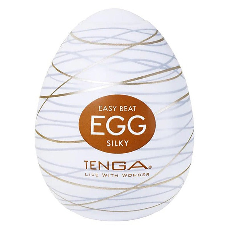Egg Silky Fine Edge Textured Stroker by Tenga - Masturbators and Strokers