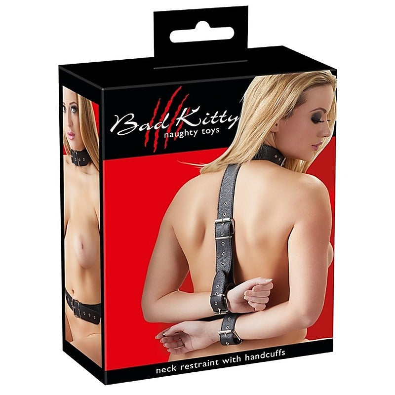 Bad Kitty Neck Restraint with Handcuffs by Orion - Cuffs And Restraints