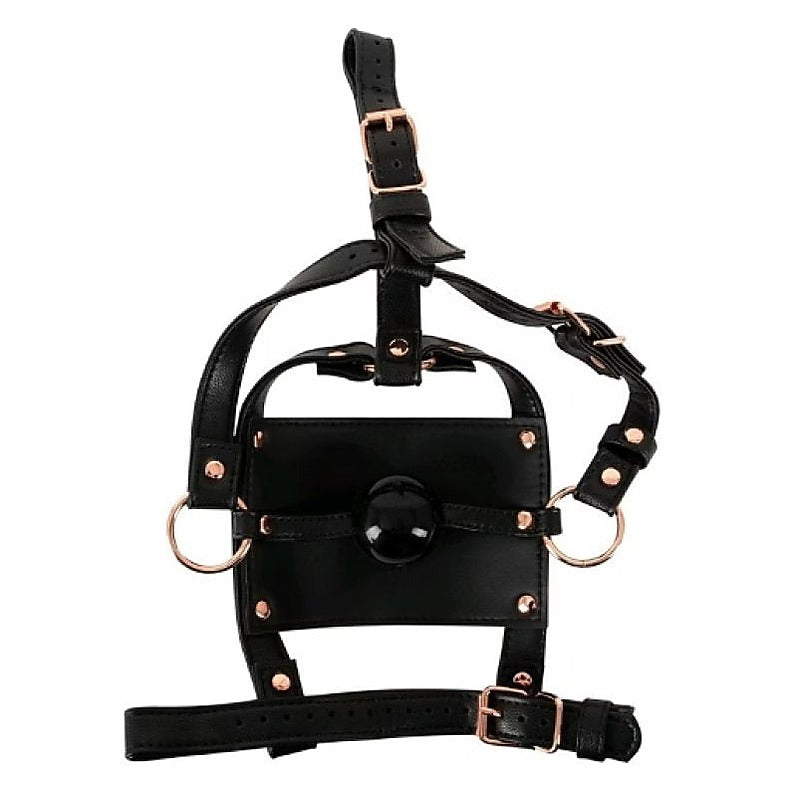 Bad Kitty Head Harness with Silicone Ball Gag by Orion - Bondage Gags and Bits