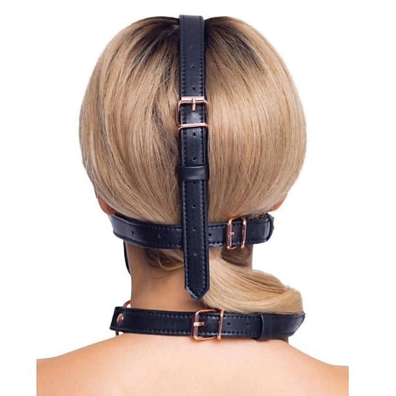 Bad Kitty Head Harness with Silicone Ball Gag by Orion - Bondage Gags and Bits