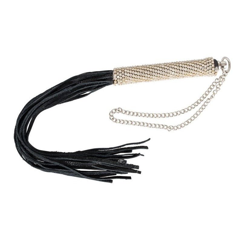 Bad Kitty Rhinestone Mini Bondage Whip by Orion - Whips And Crops