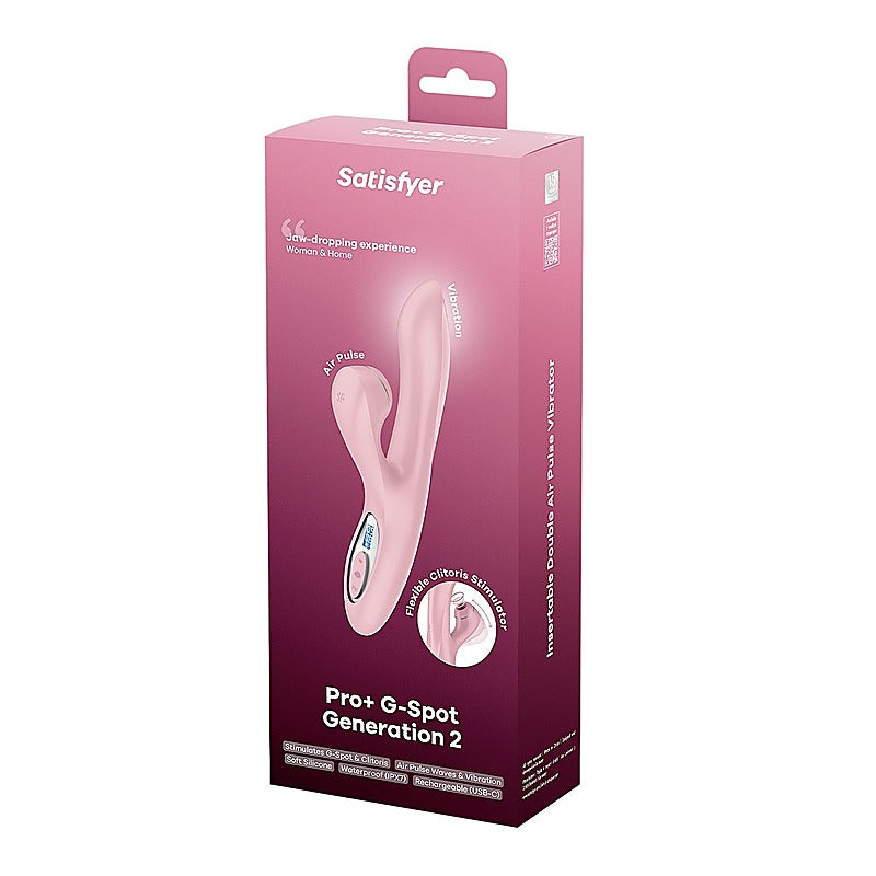 Pro+ G-Spot Air Pulse Rabbit Vibrator by Satisfyer - Rabbit Vibrators