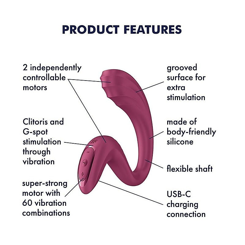 G For Goddess 3 G-Spot Rabbit Vibrator by Satisfyer - Rabbit Vibrators