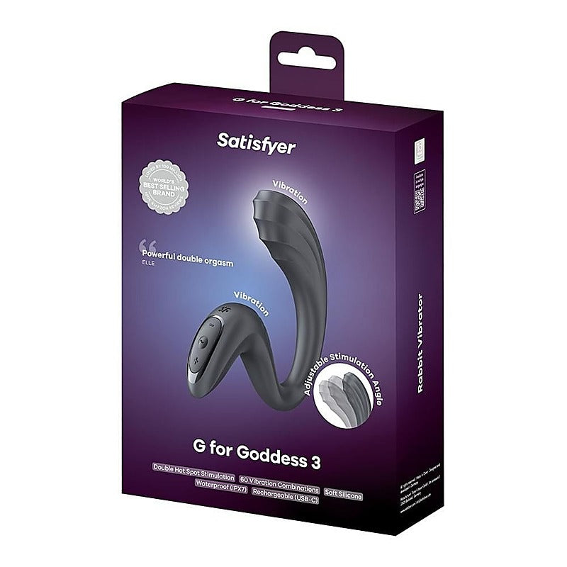 G For Goddess 3 G-Spot Rabbit Vibrator by Satisfyer - Rabbit Vibrators