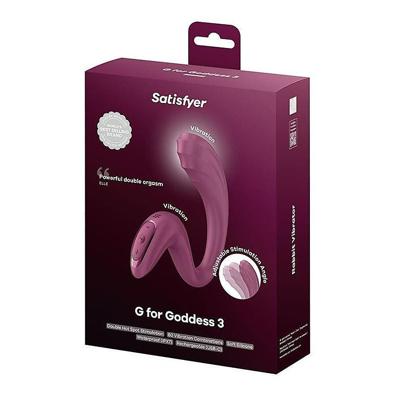 G For Goddess 3 G-Spot Rabbit Vibrator by Satisfyer - Rabbit Vibrators