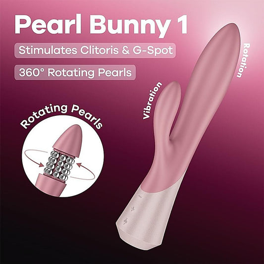 Pearl Bunny 1 Rotating Rabbit Vibrator by Satisfyer - Rabbit Vibrators