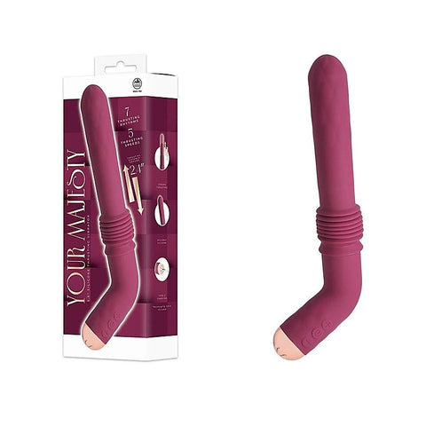Your Majesty Rechargeable Thrusting Vibrator by Nanma - G-Spot Vibrators