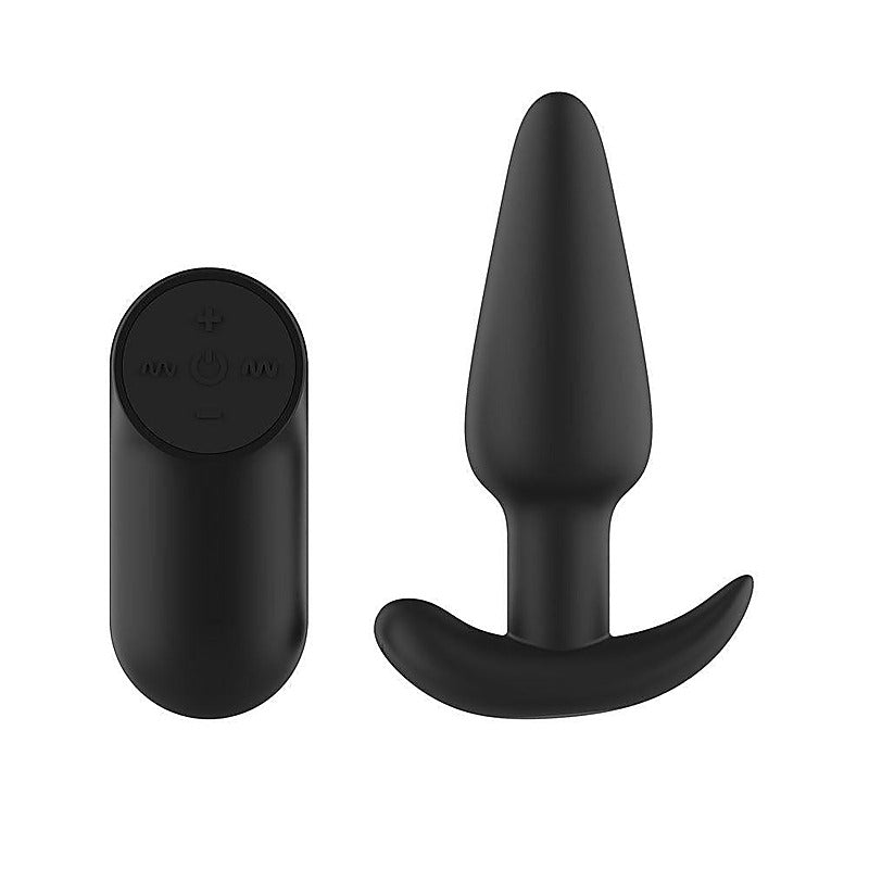 Silicone Vibrating Butt Plug with Remote by Passion Play - Butt Plugs